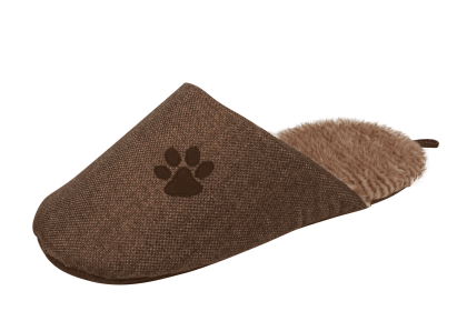 Fashionable Slip-On Slipper Dog Bed (Color: Brown)