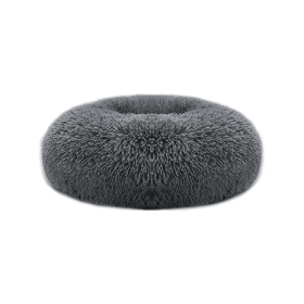 Small/Medium Cozy Dog Donut Beds (Color: Dark Grey)