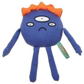 Three-Eye Monster Dog Plush Toy (Color: Blue)