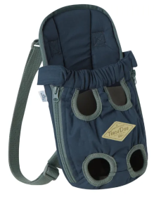Front and Back Dog Backpack Carrier (Color: Navy, Size: Medium)