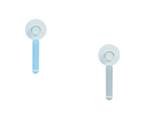 Dog Combs Round Handle Hair Removal Comb (Option: Blue Grey)