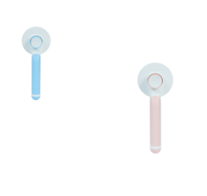 Dog Combs Round Handle Hair Removal Comb (Option: Blue Pink)