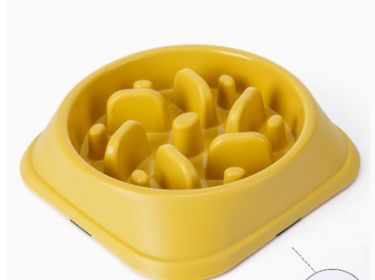 Slow Feeder Dog Bowls (Option: Conventional-02 Style Yellow)