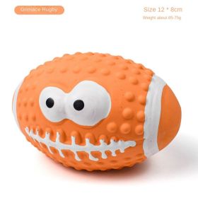 Interactive Dog Toys Football (colour: Smiley Rugby)