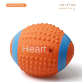 Interactive Dog Toys Football (colour: Large Latex Rugby)