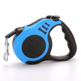 Retractable Dog Leash up to 33lbs (Color: Blue)