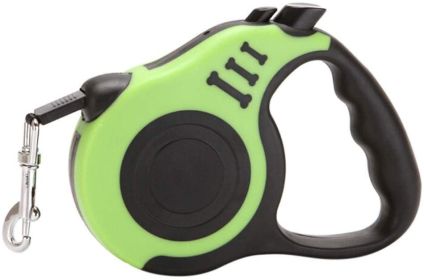 Retractable Dog Leash up to 33lbs (Color: Green)