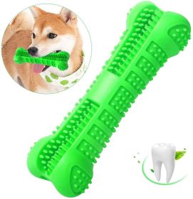 Dog Toothbrush Dental Toys (Color: Green)