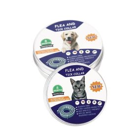 Flea and Tick Medications Adjustable Length Collars (colour: Pink - cans, Size: Cat - Length 39cm)