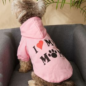 Dog Hoodies - Pink Hoodie (Color: Pink, Size: S)