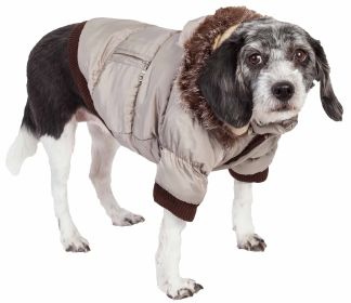 Coats for Dogs - Metallic Parka (Size: Small)