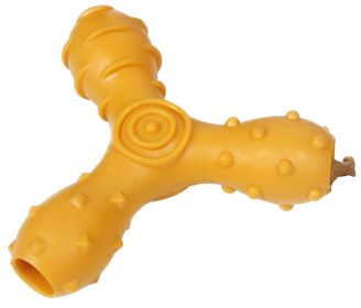 Tri-Chew Dog Treat Dispensers (Color: Orange)