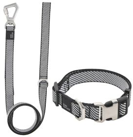 Escapade 2-in-1 Convertible Dog Walking Set (Color: Grey, Size: Small)