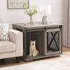 Furniture Dog Crate with Sliding Barn Door
