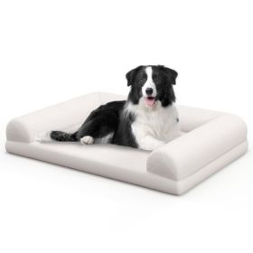 Orthopedic Dog Beds - Washable Cover (Color: Beige)