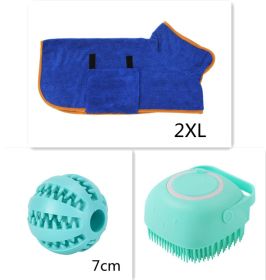 Dog Brushes Silicone Bath Massage Gloves (Option: Set1-square)