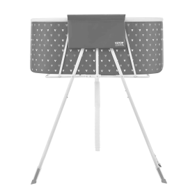 Foldable Elevated Dog Bath with Quick Drainage (Color: Light Grey)