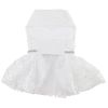 White Lace Dog Dress with Matching Leash