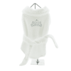 White Silver Tiara Cotton Dog Bathrobes