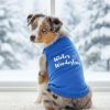 Winter Wonderland Dog Shirt - Blue