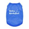 Winter Wonderland Dog Shirt - Blue